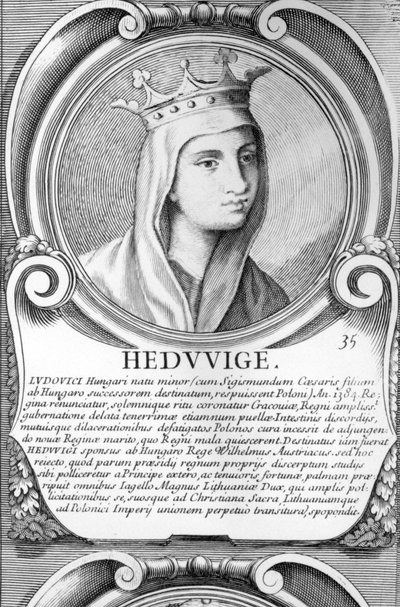 Portrét svaté Jadwigy od Polish School